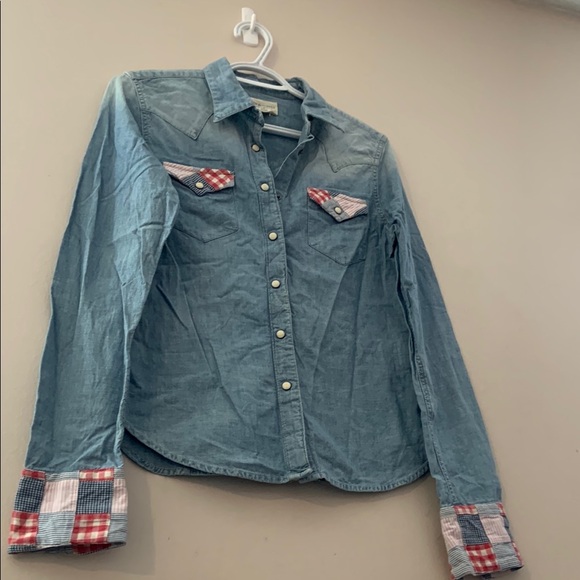 Denim & Supply Ralph Lauren Tops - Vintage Ralph Lauren Denim Supply Western Snap Button Down Shirt Women’s Medium